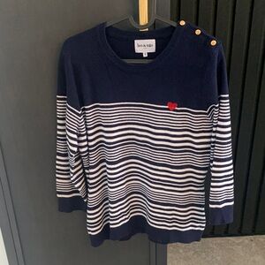 Léo & Ugo Paris striped sweater - navy blue